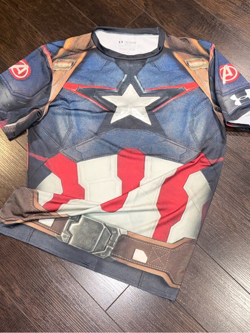 Under Armour Captain America Avengers Alter Ego Compression Shirt Men’s Size 2XL